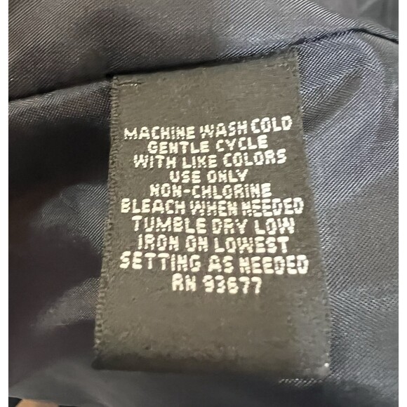 Worthington Works Navy Blazer Size 14 Stretch Career Lined Button Front - Picture 15 of 15